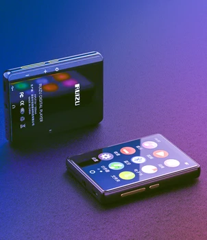 Ruizu m7 Metal MP4 player Bluetooth 5.0 alto-falante embutido de 2,8 polegadas tela grande sensível ao toque mp3 e-book pedômetro gravação de vídeo, rádio