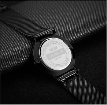 OLMECA Moda dos Homens Relógio de Pulso Luminoso Cronógrafo Impermeável Luxo Branco Relógios de Quartzo Auto Data relógio masculino
