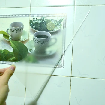 Transparente Capa óleo Anti-Adesivo de Parede Para Cozinha Móveis de Arte Mural de azulejos, Decoração de Vidro, Filme de Proteção resistente ao Calor