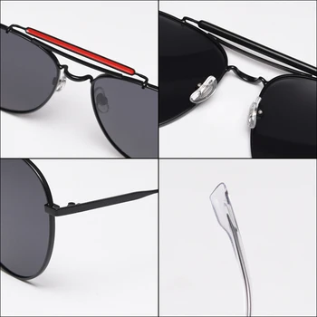 Peekaboo uv400 óculos de sol polarizados mulheres oversized preto armação de metal retro condução de óculos de sol para homens de alta qualidade de verão