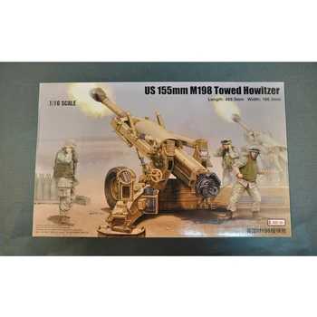 Mérito 61602 1/16 1:16 Escala NOS 155mm M198 Rebocado de Artilharia e de Morteiro Canhão de Brinquedo de Plástico de Montagem Kit Modelo