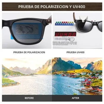 2020 Mens Óculos de sol Polarizados em Madeira de Nogueira Espelho de Lente de Óculos de Sol das Mulheres da Marca de Design de Máscaras Artesanais Oculos de sol UV400