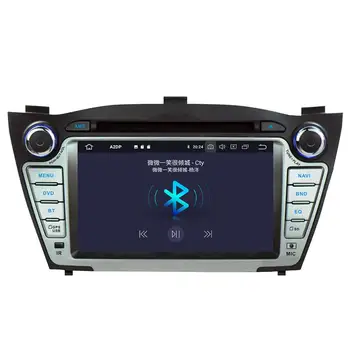 DSP Android 9.0 Carro GPS Navi reprodutor Multimídia Para Hyundai IX35 Tucson 2009-DVD Áudio estéreo tipo de rádio recerder unidade de cabeça