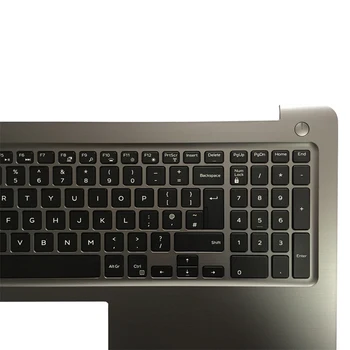 NOVO reino UNIDO de Retroiluminação do teclado do portátil DELL INSPIRON 15 5565 5567 com apoio para as mãos a cobertura superior do quadro cinza