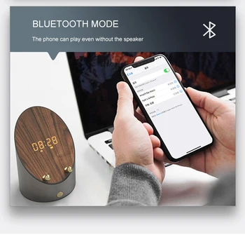 Sem fio Bluetooth alto-Falante Multi-Função Digital Pau Mini Indução de Altifalantes Creative Subwoofer, como Titular do Telefone de Presente de Natal