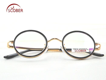 2019 Scober = Vintage da década de 40 Rodada de Classe Superior do Senador Antireflection Revestido de Óculos de Leitura de Titânio Óculos +0.75 +1 A +4