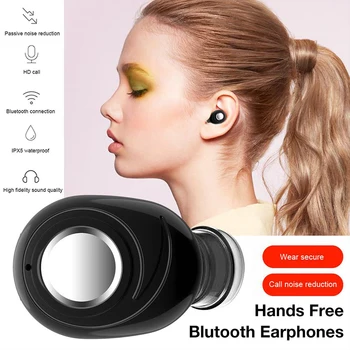 X8 Mini Fone de ouvido Bluetooth sem Fios No Ouvido Invisível Fones de ouvido mãos livres Fone de ouvido Estéreo com Microfone para iPhone 11 para Huawei Mate 30