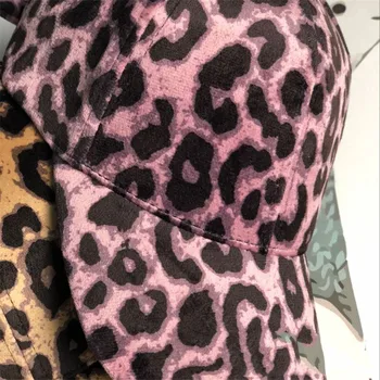 VISROVER Novo Outono Inverno Garoto Chapéus de Animais Leopard Impressão em Bonés de Beisebol para Meninas Meninos Designer Quente Casual chapéu de Inverno Atacado