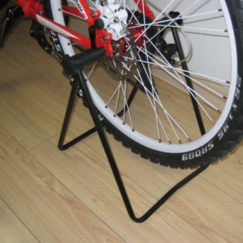 Universal De Alta Qualidade Flexível Bicicleta Display Triplo Cubo De Roda De Reparação De Kick Stand Stand Para Estacionamento Titular De Dobramento