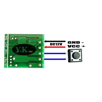 433.92 MHz 315MHz Interruptor de Controle Remoto DC 12V 10A Contato do Relé de controle de acesso do sistema de bloqueio da chave sem fio smart home Learning