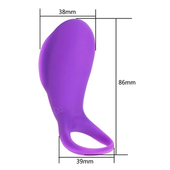 IKOKY Recarregável USB Estimular o Cockring retardar a Ejaculação Vibrador de Silicone Anel peniano 36 Velocidade de Brinquedos Sexuais para os Homens Cock Ring