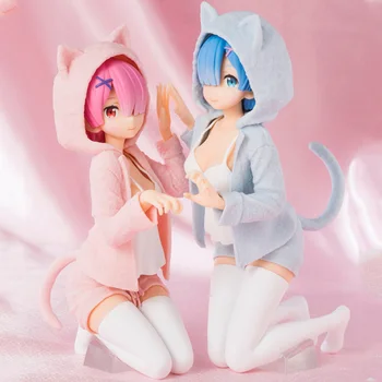 Re Zero Japonês Figuras de Anime Vida Em Um Mundo Diferente De Zero Rem ram Figura de PVC Figura de Ação Colecionáveis Modelo de brincar com bonecas e Brinquedos