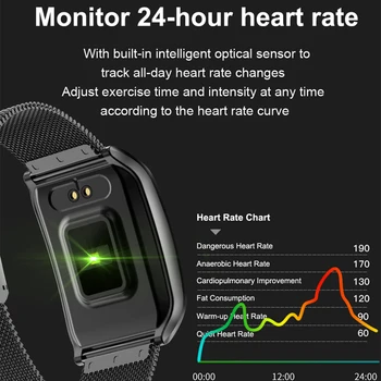 Vwar AF6 IP68 Waterproof a Smart Watch Monitoramento da frequência Cardíaca Pressão Arterial Esporte Bluetooth Homens Smartwatch para IOS xiaomi android