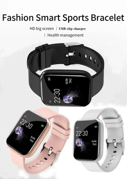 I5 Smart Assistir Esportes Pedômetro frequência Cardíaca Monitorização da Pressão Arterial de Homens e Mulheres Smartwatch Para Huawei iPhone Telefone PK W4 D20