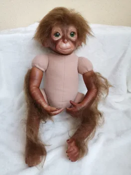 Bonito do bebê de silicone boneca meninas macaco de pelúcia para a venda de 50cm de alta qualidade brinquedos renascer a criança de princesa Realistas Bonecas boneca presentes