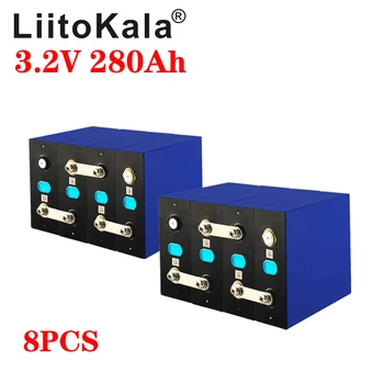 LiitoKala 3.2 V 280Ah bateria lifepo4 DIY 12V 24V 280AH Recarregável bateria para carro Elétrico RV armazenamento de Energia Solar, sistema de