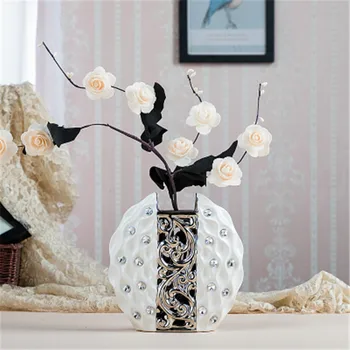 Alta Quarity Moderno Europeu Moda Cerâmica, Vaso de Flor de Moda Casa de Decoração de Casamento de TV, Acessórios de Mesa Artesanato A854