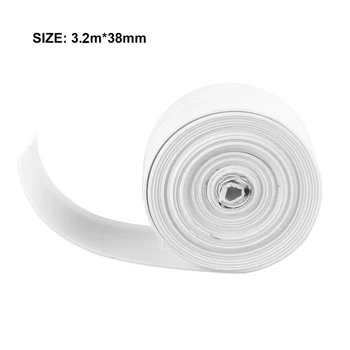3.2mx38mm Chuveiro do Banheiro do Dissipador de Banho fita de Vedação Fita Branca do PVC Auto adesivo Impermeável Adesivo de Parede para Banheiro Cozinha
