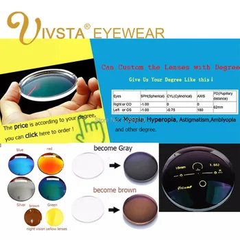 IVSTA 2018 Novo terminado miopia de óculos de sol, Moda miopia armação e Lente 100-400 graus de óculos de sol -1 -1.5 -2 -2.5 -3 -4 -3.5