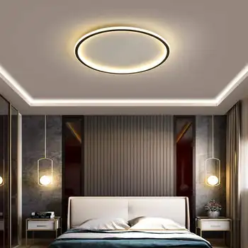 Led moderna e Ultra-fino do Teto Ilumina-se para a Sala de estar, quarto App RC Quadrado/Redondo lâmpada do teto, luminárias de 90-260V
