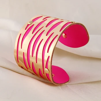 Jóias de Ouro cor-de Punho Pulseiras Chapeamento de Pulseiras Para Mulheres Femme designer de jóias de Moda Pulseira h (s0003)