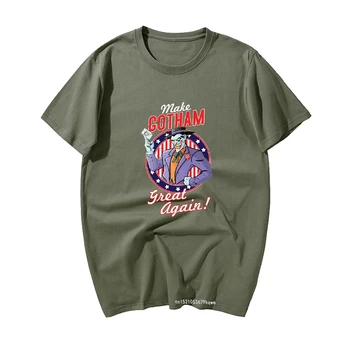 Fazer Gotham Grande Novamente Brincalhão Camiseta Dia Das Bruxas Verão Moletom Algodão Premium De Nova T-Shirt Personalizado