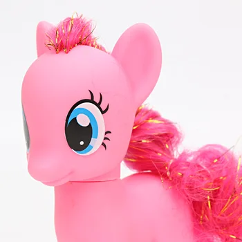 Conjunto de 3 My Little Pony Brinquedos 15cm Cutie Mark Magia Pinkie Pie Applejack arco-íris Twilight Sparkle Figura Coleção de Modelo de Bonecas