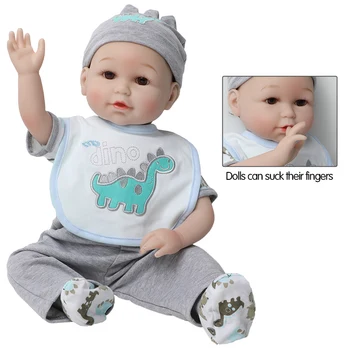 De 22 Polegadas Pano de Corpo de Silicone Renascer Meninos do Bebê Boneca 56cm Renascer Boneca Adorável Realistas Criança Bonecas Brinquedos para Crianças de Menina