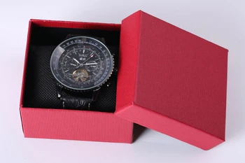 2018 Relógio Masculino Venda Quente JARAGAR Relógio Mecânico dos Homens Retrô Preto Grande Dial de Moda de Relógios Masculino Relógio de Presente para homens Masculino