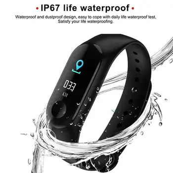 O Mens Relógios M3 Inteligente Pulseira De Frequência Cardíaca Pressão Arterial De Saúde Impermeável Smart Watch, Relógio Bluetooth Pulseira De Fitness
