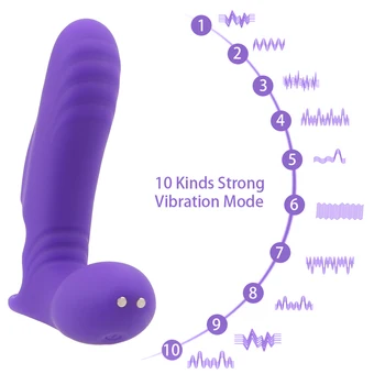 OLO de Dedo de Luva Vibrador ponto G, Clitóris Estimulador Duplo de Vibração Dedo Vibrador na Vagina Estimulação Brinquedos Sexuais para as Mulheres