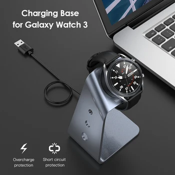 1,5 m Smart Watch Carregador Rápido Suporte de Carregamento da Liga de Alumínio de Assistir o Poder da Placa de Ajuste para Samsung Galaxy Watch 3 Active 2 1