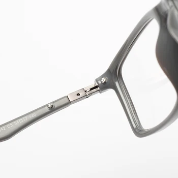 TR90 homens de Óculos com armação retrô óptico designer miopia marca limpar óculos de armação #FD1042
