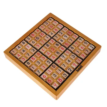Por Grosso De Madeira De Faia Adultos Desktop Jogo De Memória De Xadrez, Sudoku Quebra-Cabeça De Tabuleiro De Jogo De Brinquedos Brinquedos Melhores Presentes Em Stock
