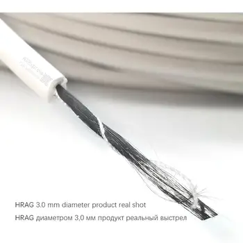 12k 33ohm 5V-220V-300V retardante de Chama 30m HRAG de fibra de carbono, cabo de Aquecimento Não-tóxico fio de aquecimento de Piso de cabo de linha
