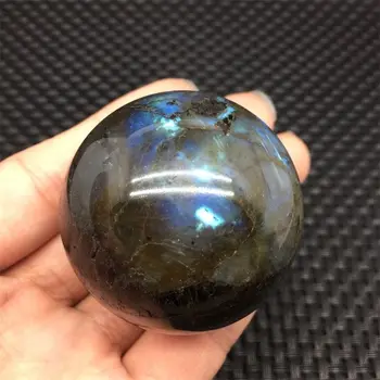 Madagascar natural labradorite cristal de quartzo bola esfera rieki cura