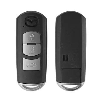 Okeytech 2/3 Botão Automóvel Smart Key Fob Shell para Mazda X-5 Cimeira Axela Atenza M3 M6 Auto Controle Remoto da Chave Com Lâmina sem cortes