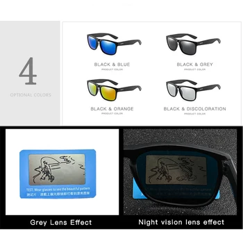 LongKeeper Homens Clássicos Óculos de sol Polarizados do sexo Masculino Condução Tons Praça Espelho Óculos de Segurança do Condutor UV400 Oculos masculino