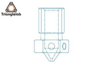 Trianglelab de qualidade Superior V6 Bico para impressoras 3D hotend 4pcs/monte impressora 3D bico para E3D hotend titan extrusora de prusa i3 mk3