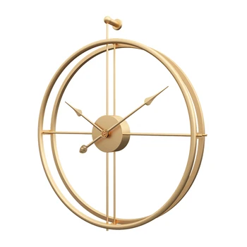 Nordic Grande Relógio De Parede Design Moderno De Ouro, Relógio De Parede Para Decoração Sala De Estar Decoração De Casa De Pilhas De Luxo, Relógios