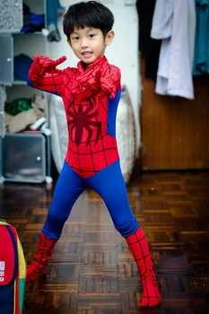 Preto Veneno De Crianças Para Adultos Super-Herói Super-Herói Zentai Traje De Halloween Com Máscara