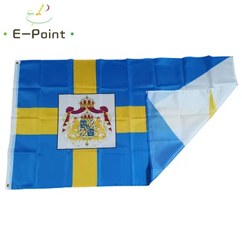 Real sueca Padrão Suécia Bandeira 2*3 pés (60*90 cm) 3ft*5 pés (90*150cm) Tamanho Decorações de Natal para a Casa Bandeira Bandeira
