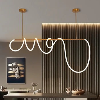 DIY de 360 Graus LED Luminoso Luzes do Pendente da Sala Moderna Restaurante Lâmpadas LED tubo Interior Decorativa a Iluminação da lâmpada de Suspensão