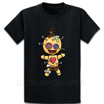 Voodoo_Dolls T-Shirt Normal De Verão, Estilo Gráfico Básico Personalizado Roupas De Algodão O-Camisa De Gola