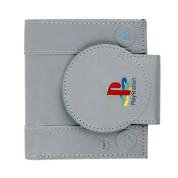 Jogo de Lidar com Carteira Playstation PS1 Forma de porta-Moedas Com o Titular do Cartão Para o homem Bi-Fold