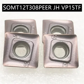 10PCS SOMT12T308PEER JH VP15TF de alta qualidade de metal duro, lâmina de ferramenta para torneamento externo de metal ferramenta para torneamento SOMT12T308
