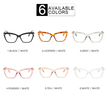 Higodoy Retro Transparente Mulheres Metal Óculos de Armação de Miopia Computador de Olhos de Gato de Óculos de Moldura para os Homens Gafas De Sol Hombre Óculos