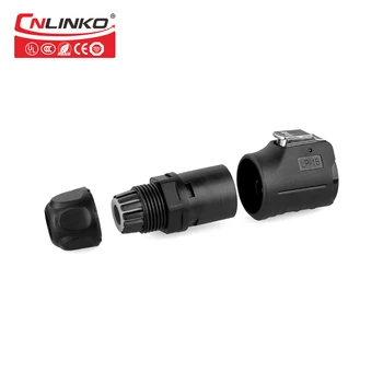 Cnlinko UL aprovado IP67 impermeável conector M16 fecho rápido macho e fêmea conector 2/3/4/5/7/8/9 pin conector à prova d'água