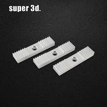 10pcs Reprap DIY GT2 da Correia de Fixação de peças de Alumínio Liga de Dente de passo de 2 mm Braçadeira Fixa Clipe 9*40mm CNC Para Impressora 3D de peças