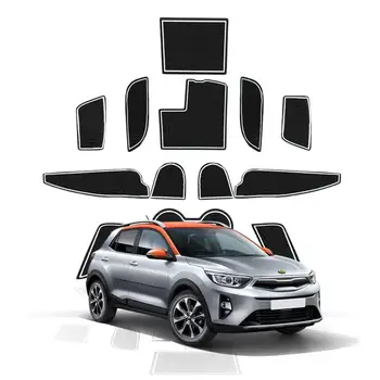 RUIYA Porta Groove Tapete Para Stonic 2018 2019 2020 Carro antiderrapante à Prova de Poeira Portão de Fenda de Almofadas Auto Acessórios de Decoração de Interiores